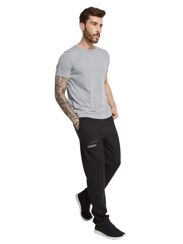 Octave Men Solid Regular Fit Mid-Rise Cotton Regular Joggers