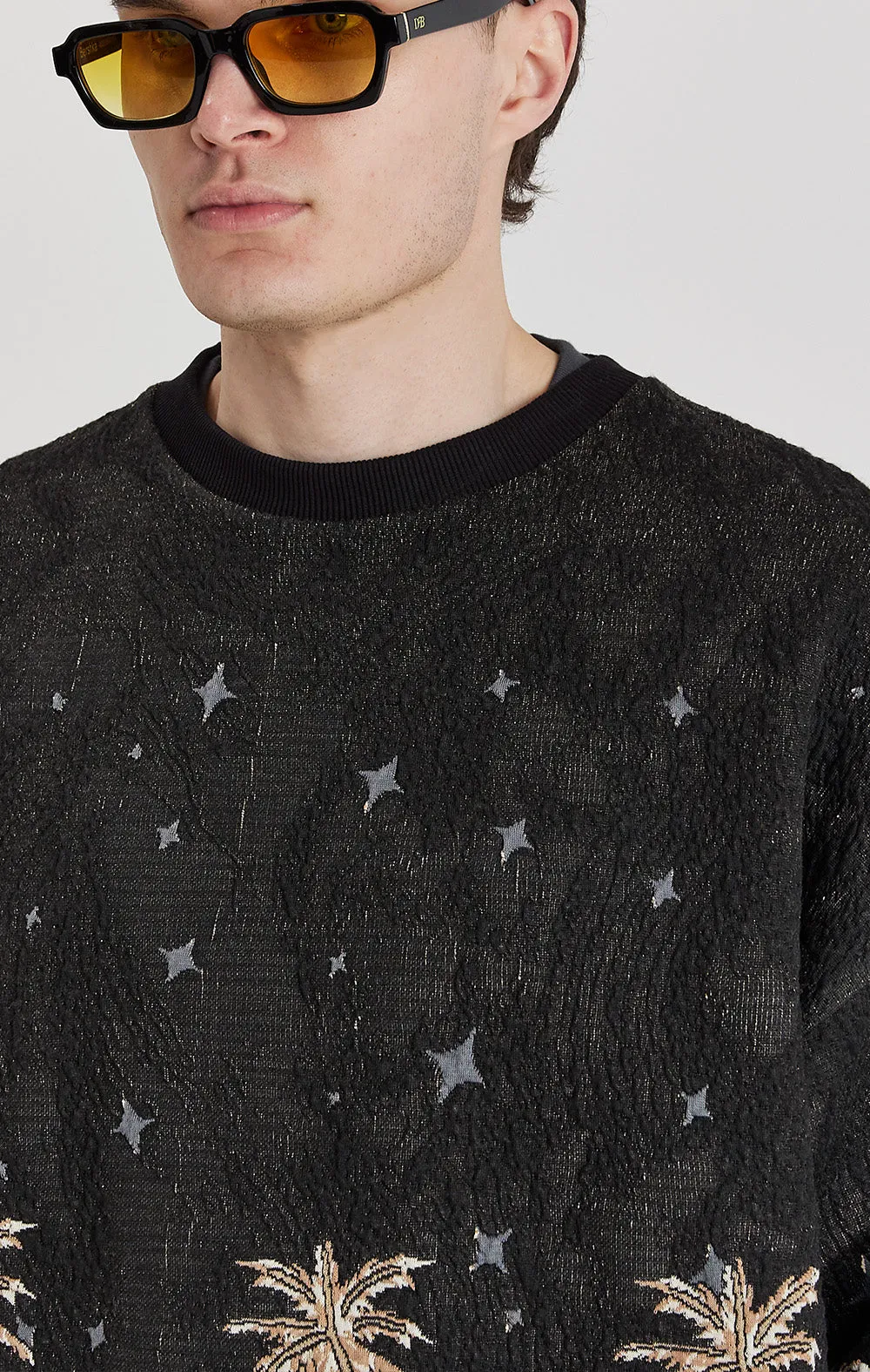 ONLY THE BLIND - Sepia Mountain Jacquard Sweatshirt