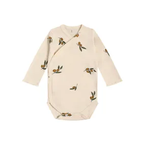 Organic Zoo Wrap Bodysuit - Olive Garden