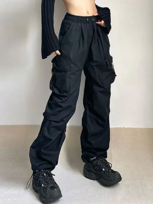 Oversized Cargo Parachute Pants