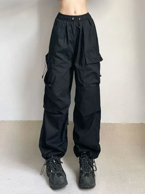 Oversized Cargo Parachute Pants