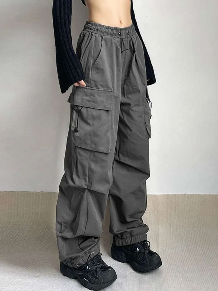 Oversized Cargo Parachute Pants