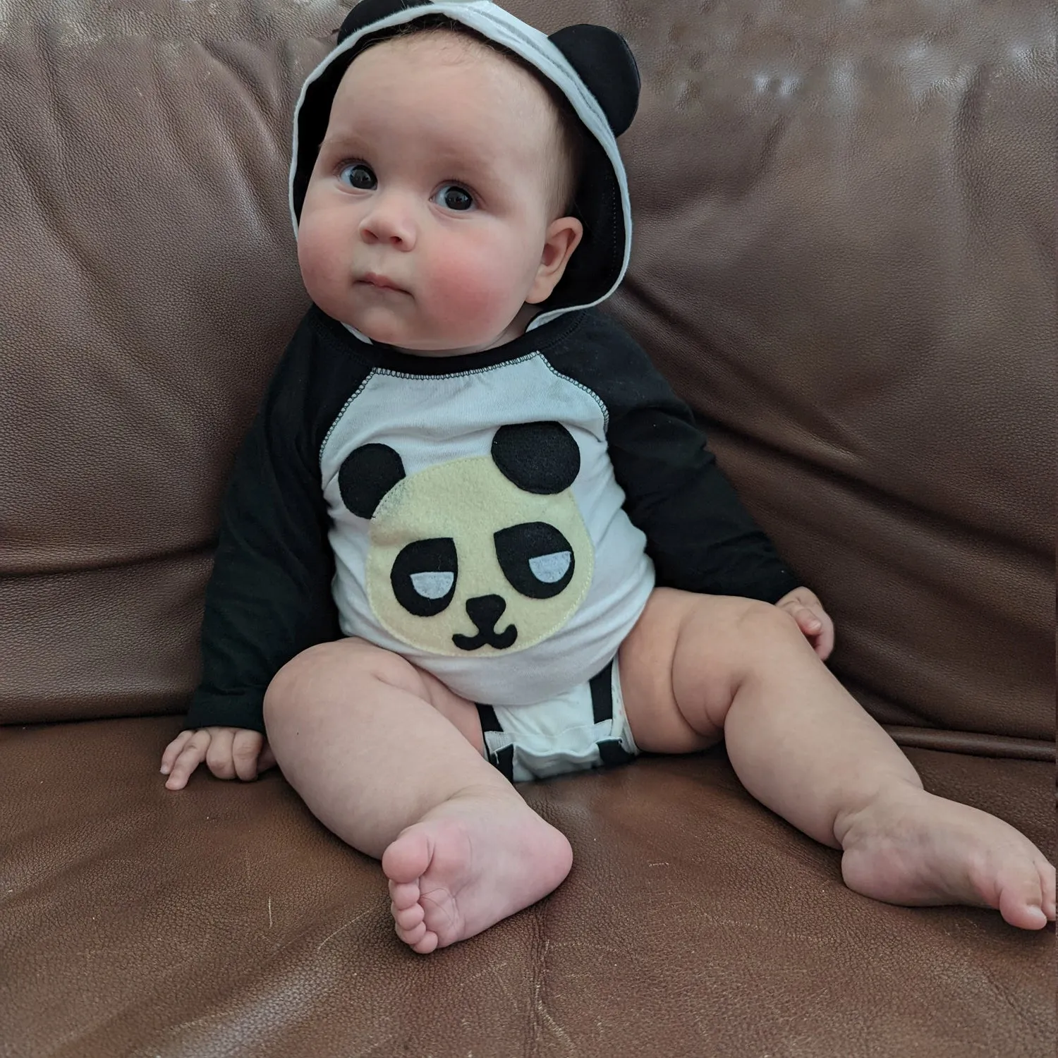 Panda - Infant Bodysuit w/Ears