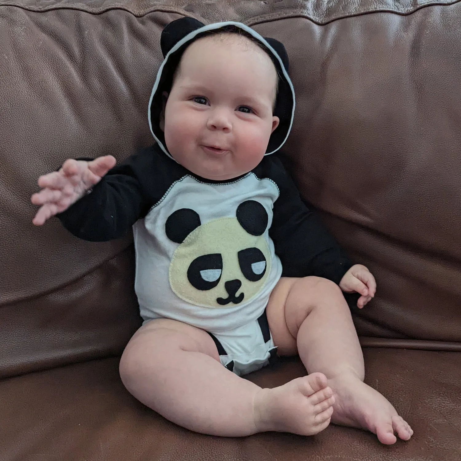 Panda - Infant Bodysuit w/Ears