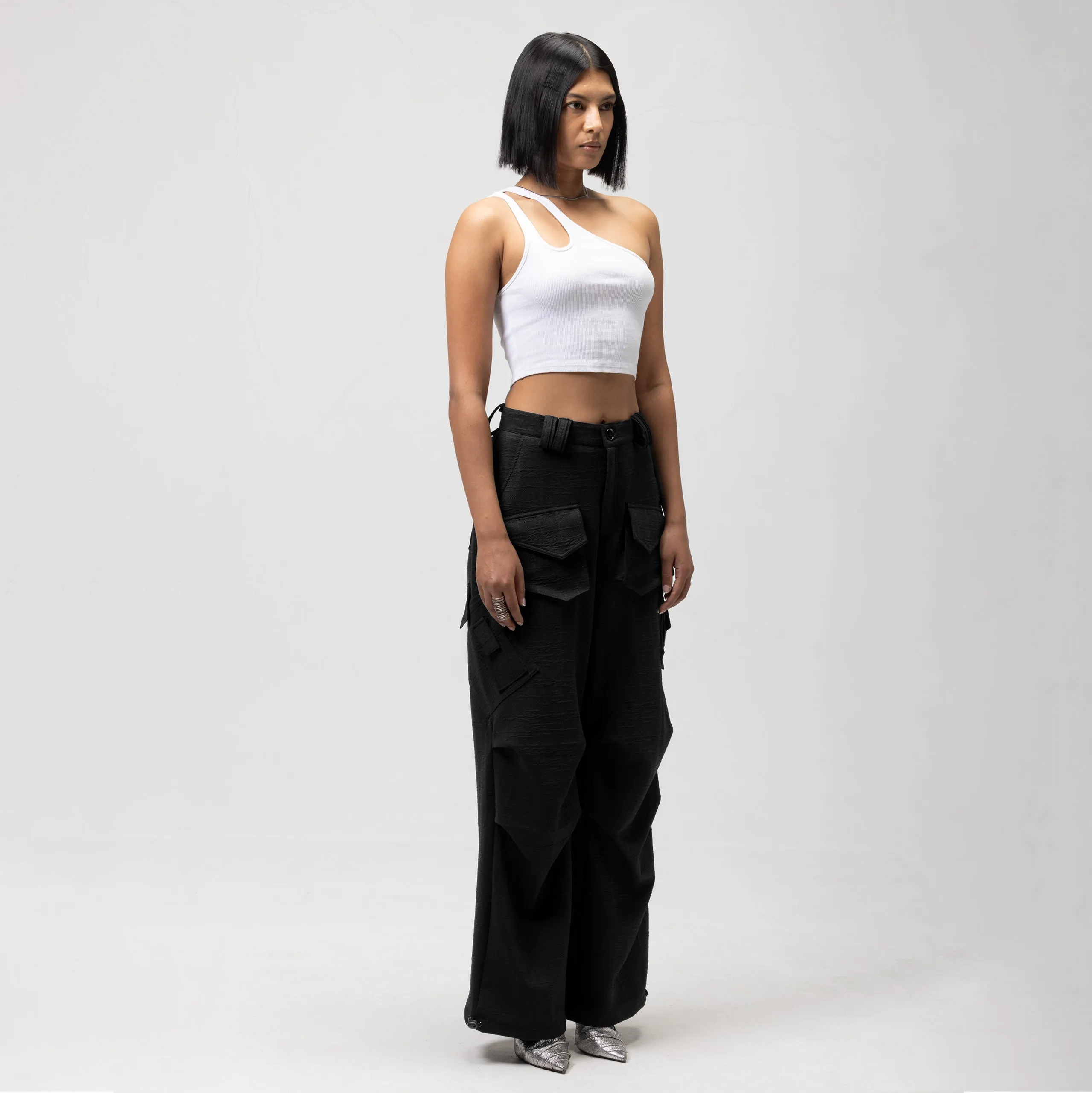 PARACHUTE PANTS TYPE -2/ TEXTURED