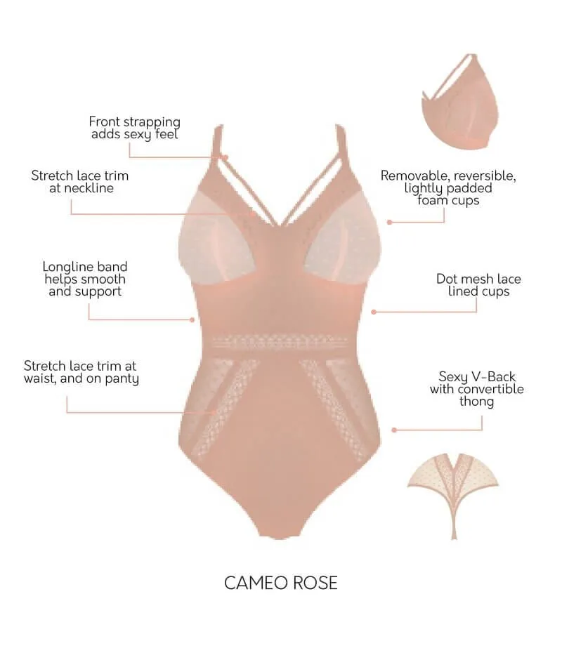 Parfait Mia Dot Bodysuit - Cameo Rose