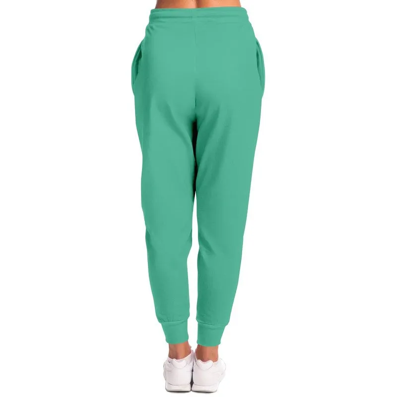 Pastel Cool Green Joggers | Unisex | with PLUS sizes | Bright Pastel Cool Green | C60M0Y45K0