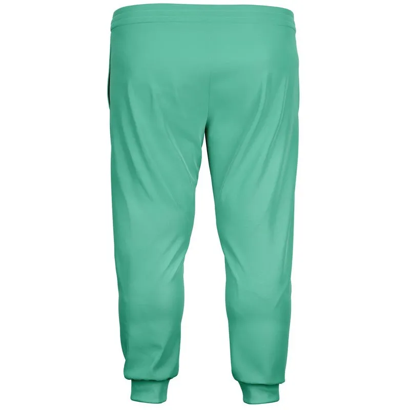 Pastel Cool Green Joggers | Unisex | with PLUS sizes | Bright Pastel Cool Green | C60M0Y45K0