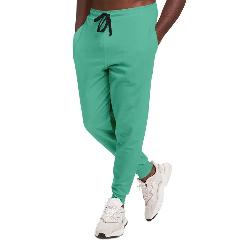 Pastel Cool Green Joggers | Unisex | with PLUS sizes | Bright Pastel Cool Green | C60M0Y45K0