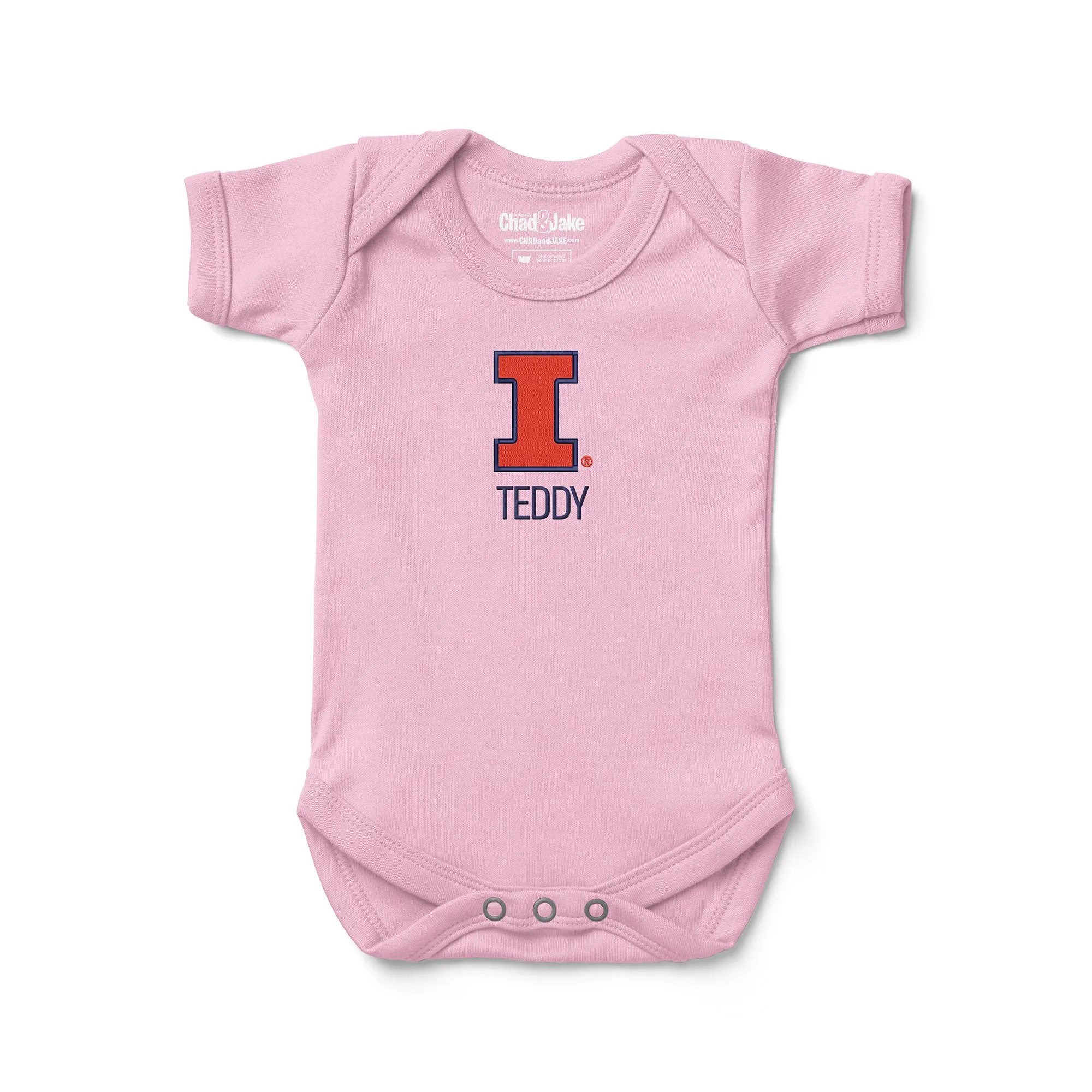 Personalized Illinois Fighting Illini Bodysuit