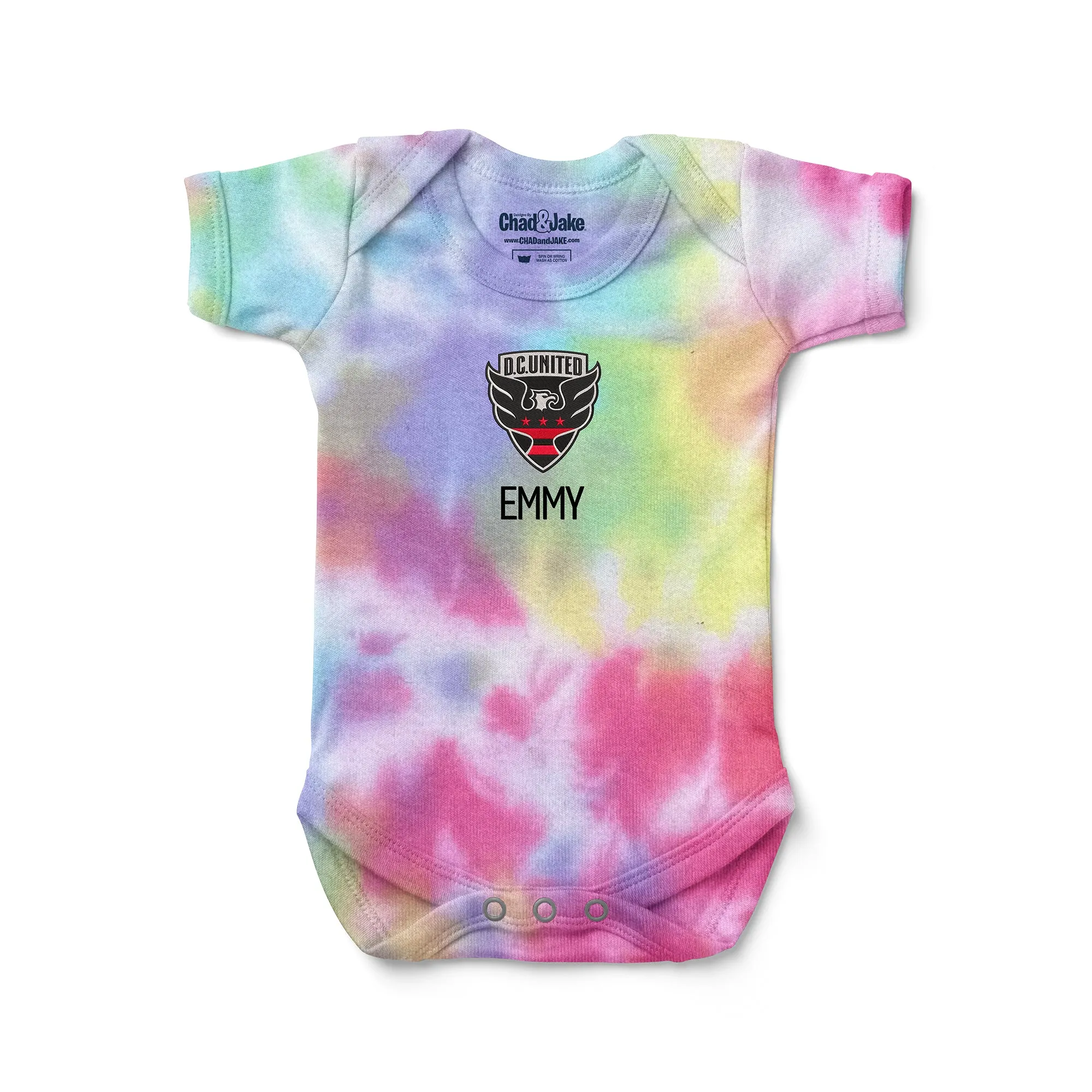 Personalized Tie Dye DC United Bodysuit