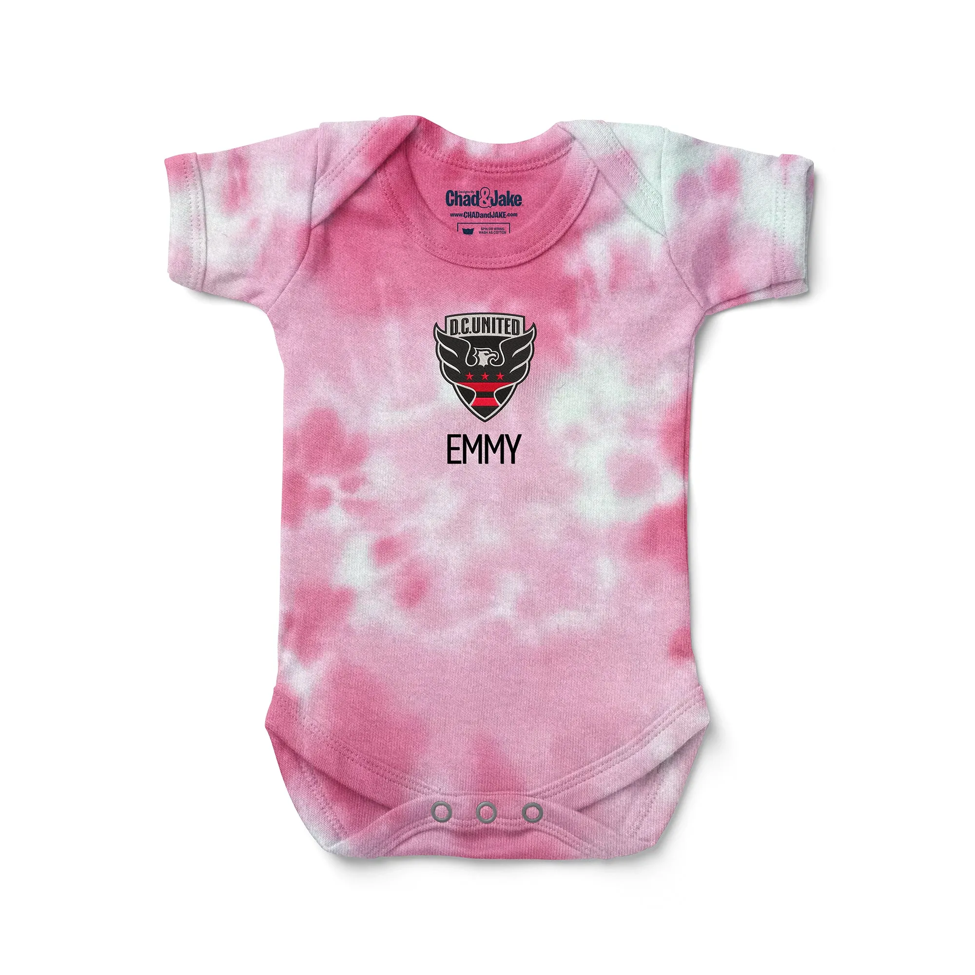 Personalized Tie Dye DC United Bodysuit