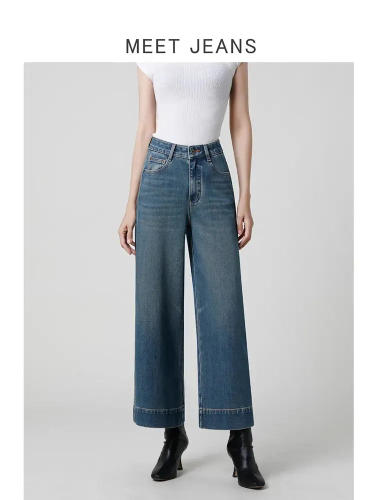 Petite High-Waist Wide-Leg Jeans