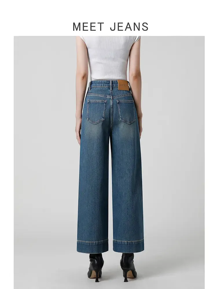 Petite High-Waist Wide-Leg Jeans