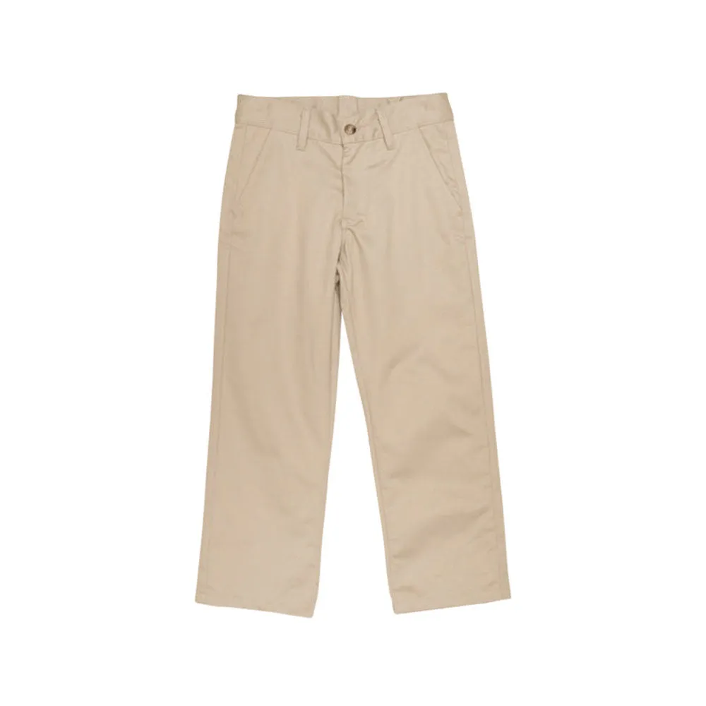 Prep School Pants - Keeneland Khaki with Nantucket Navy Stork