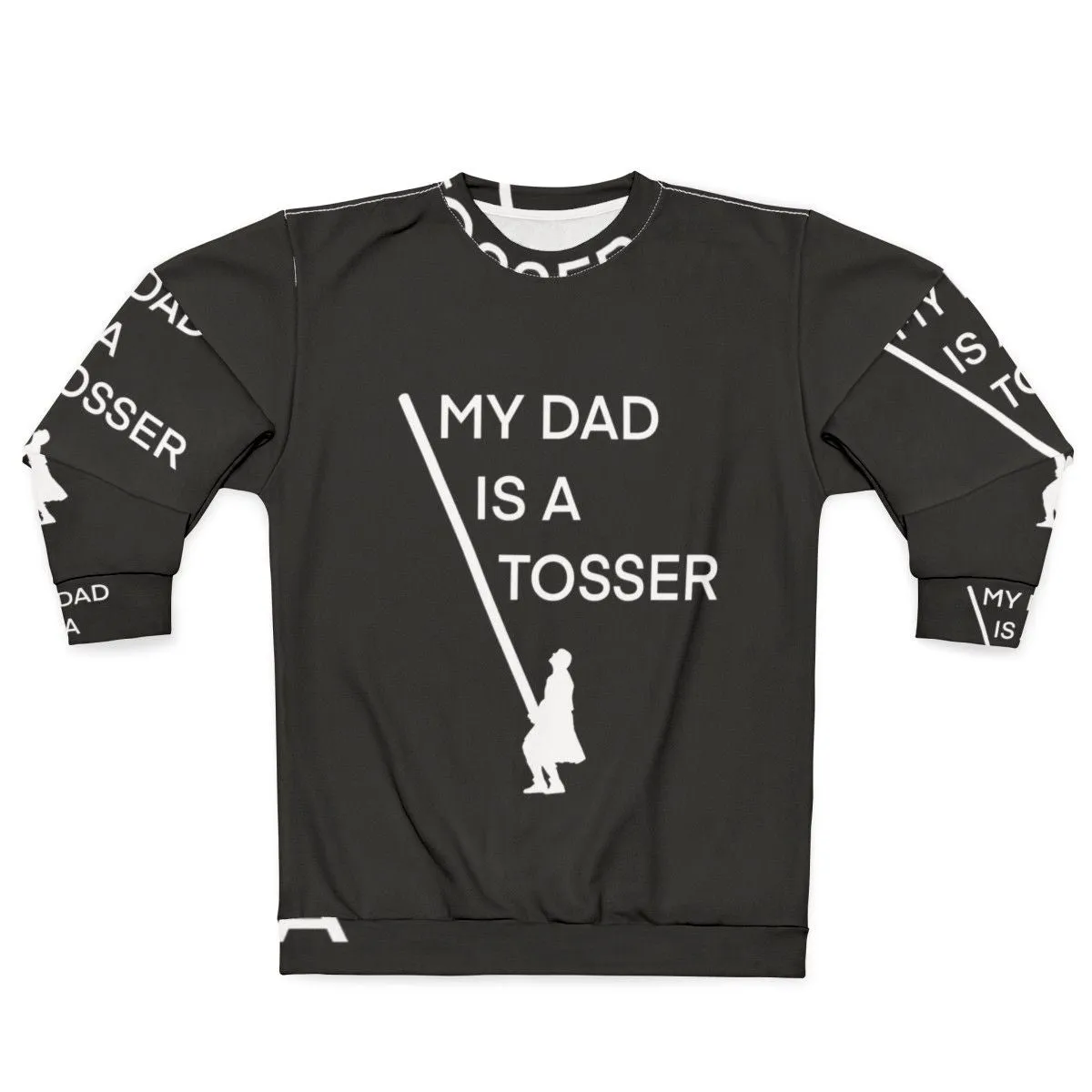 "Caber Toss Sweatshirt for Athletic Dads: My Dad's a Tosser"