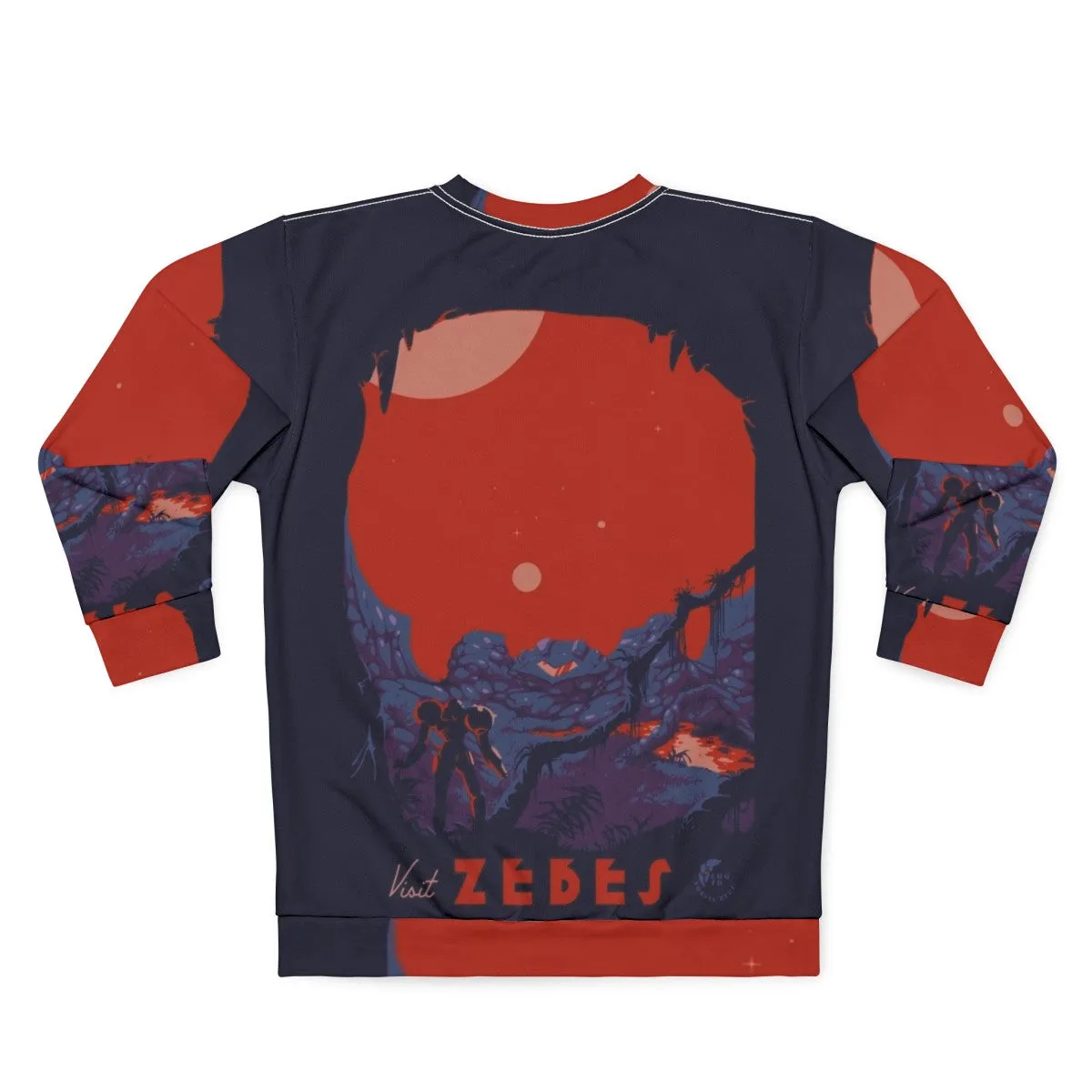 "Explore Zebes: Metroid-Inspired Retro Sweatshirt"