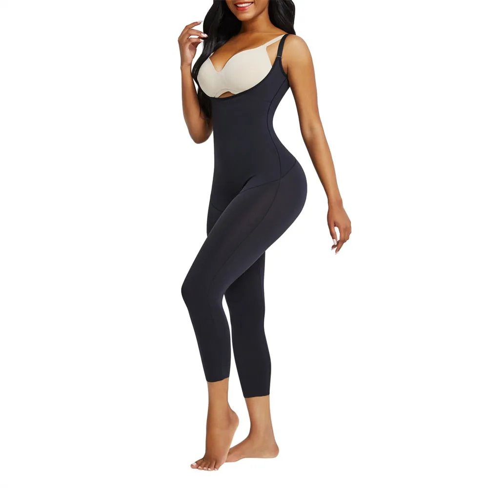 "Waisted" Undetectable Hourglass Open Bust Catsuit Leggings