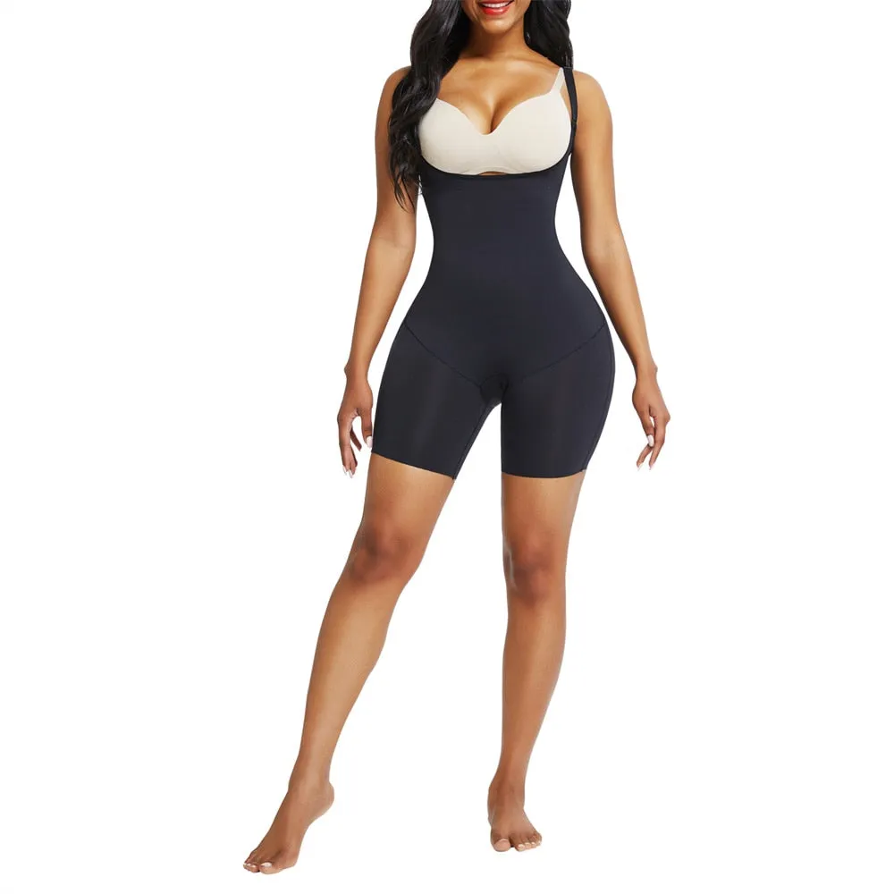 "Waisted" Undetectable Hourglass Open Bust Catsuit Leggings