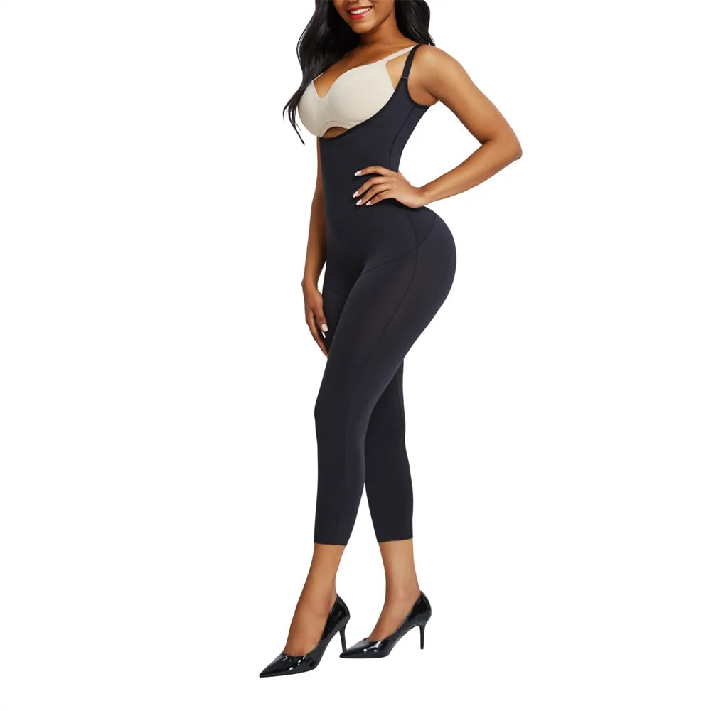 "Waisted" Undetectable Hourglass Open Bust Catsuit Leggings