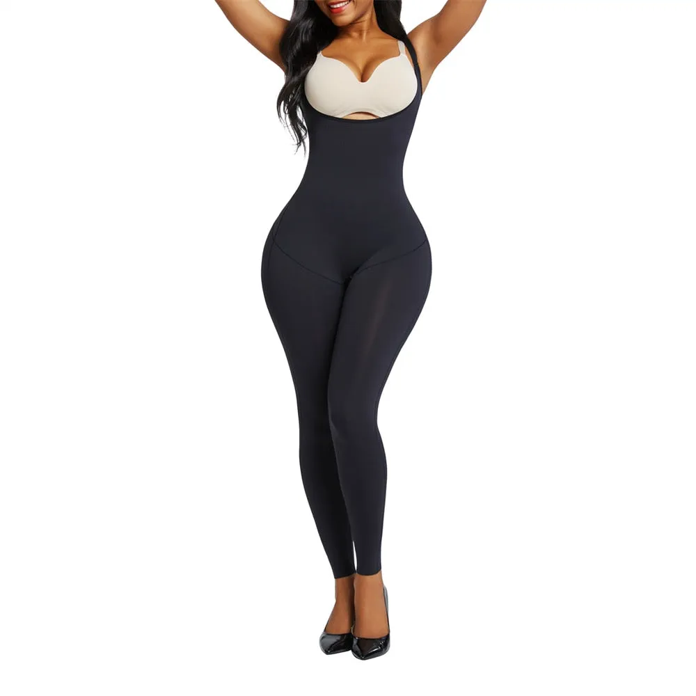 "Waisted" Undetectable Hourglass Open Bust Catsuit Leggings