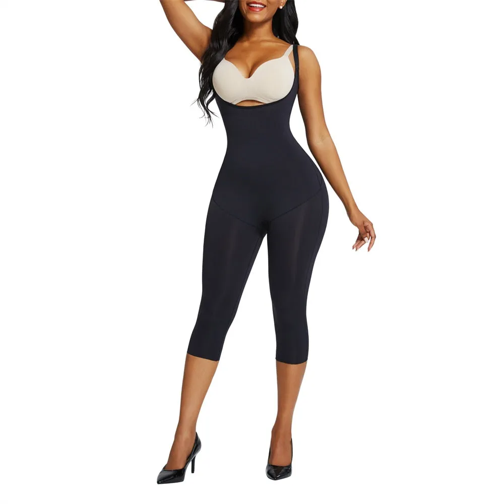 "Waisted" Undetectable Hourglass Open Bust Catsuit Leggings