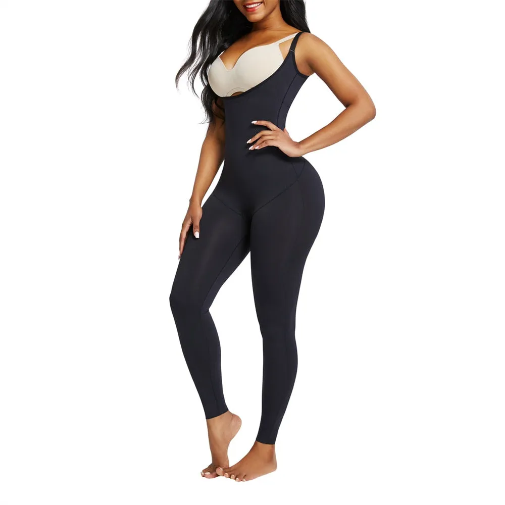 "Waisted" Undetectable Hourglass Open Bust Catsuit Leggings