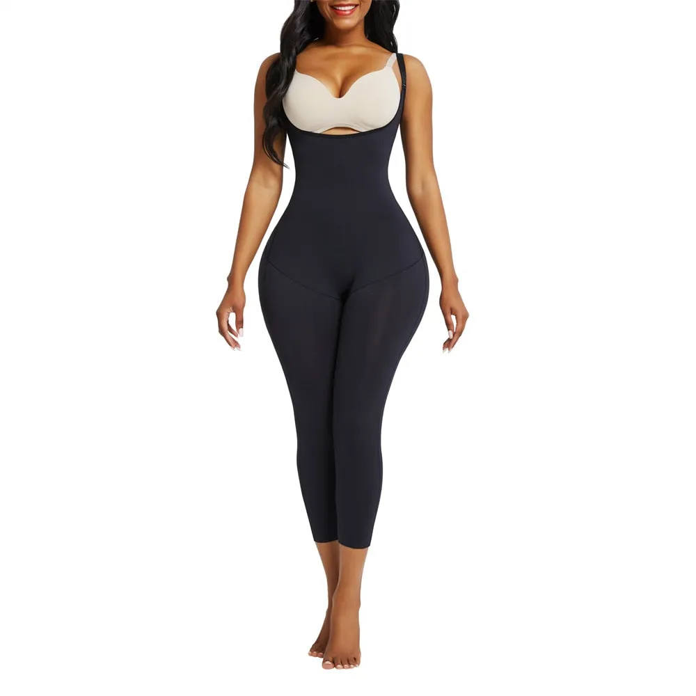 "Waisted" Undetectable Hourglass Open Bust Catsuit Leggings