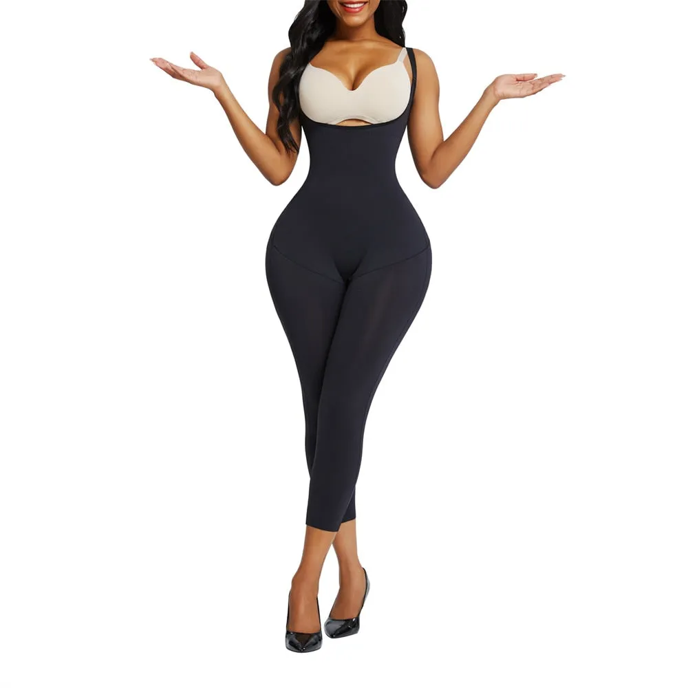 "Waisted" Undetectable Hourglass Open Bust Catsuit Leggings