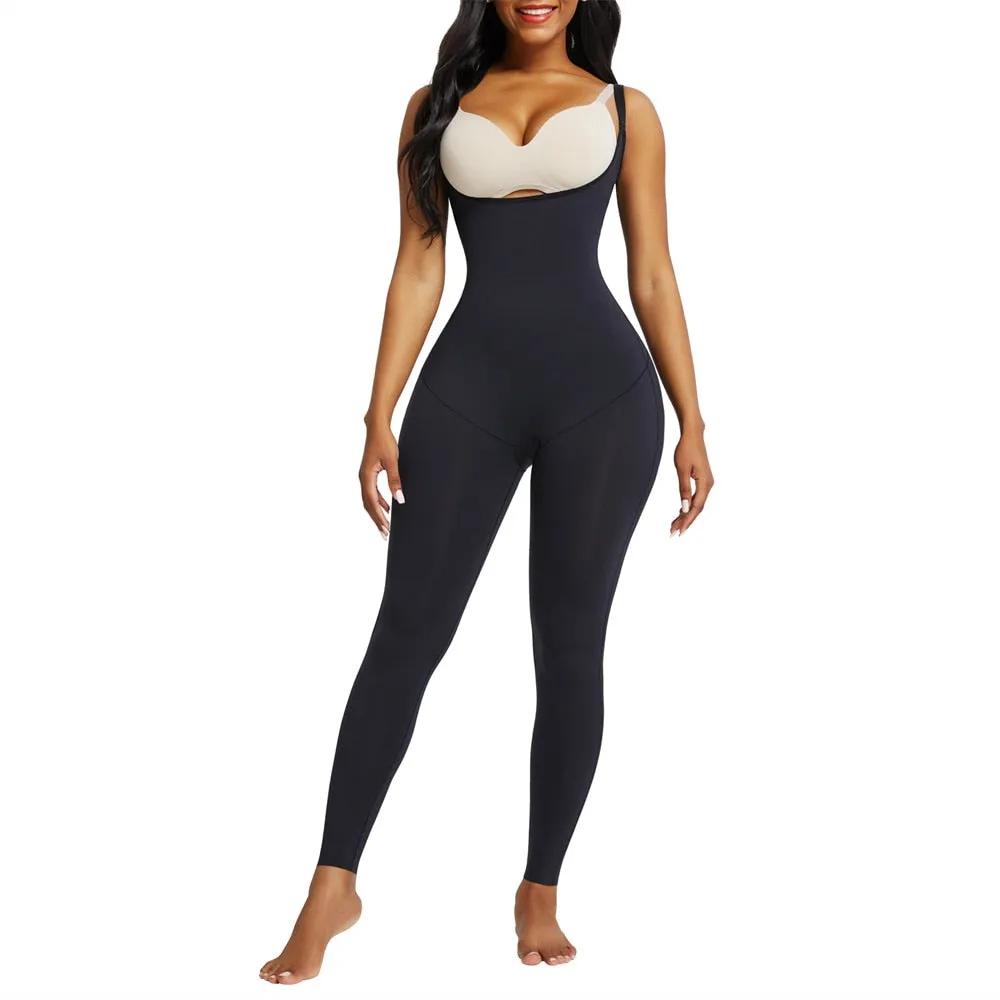 "Waisted" Undetectable Hourglass Open Bust Catsuit Leggings