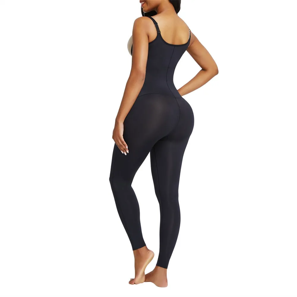 "Waisted" Undetectable Hourglass Open Bust Catsuit Leggings