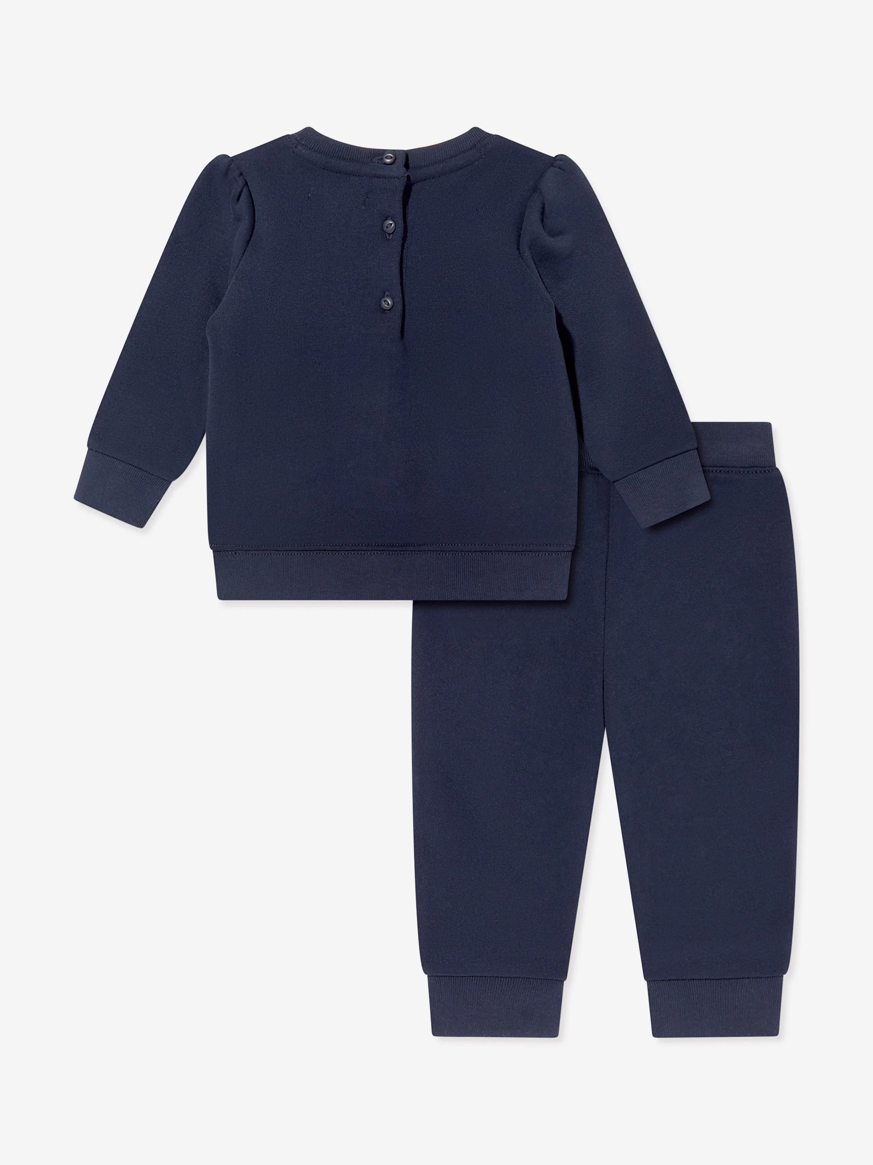 Ralph Lauren Baby Girls Polo Tracksuit in Navy