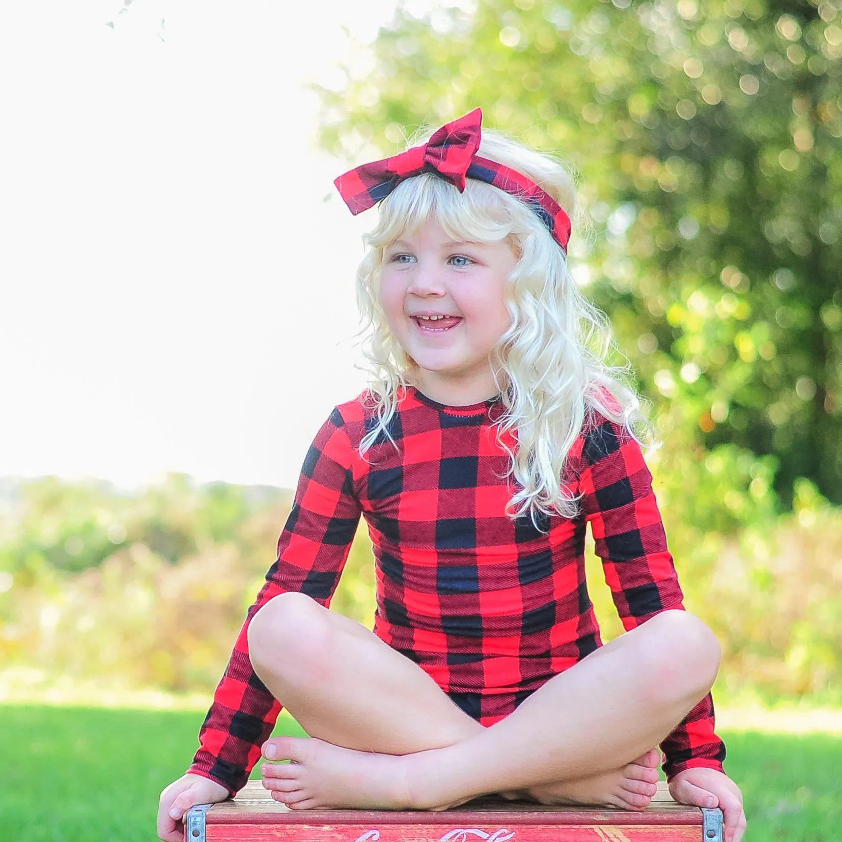 Red Buffalo Plaid Leotard