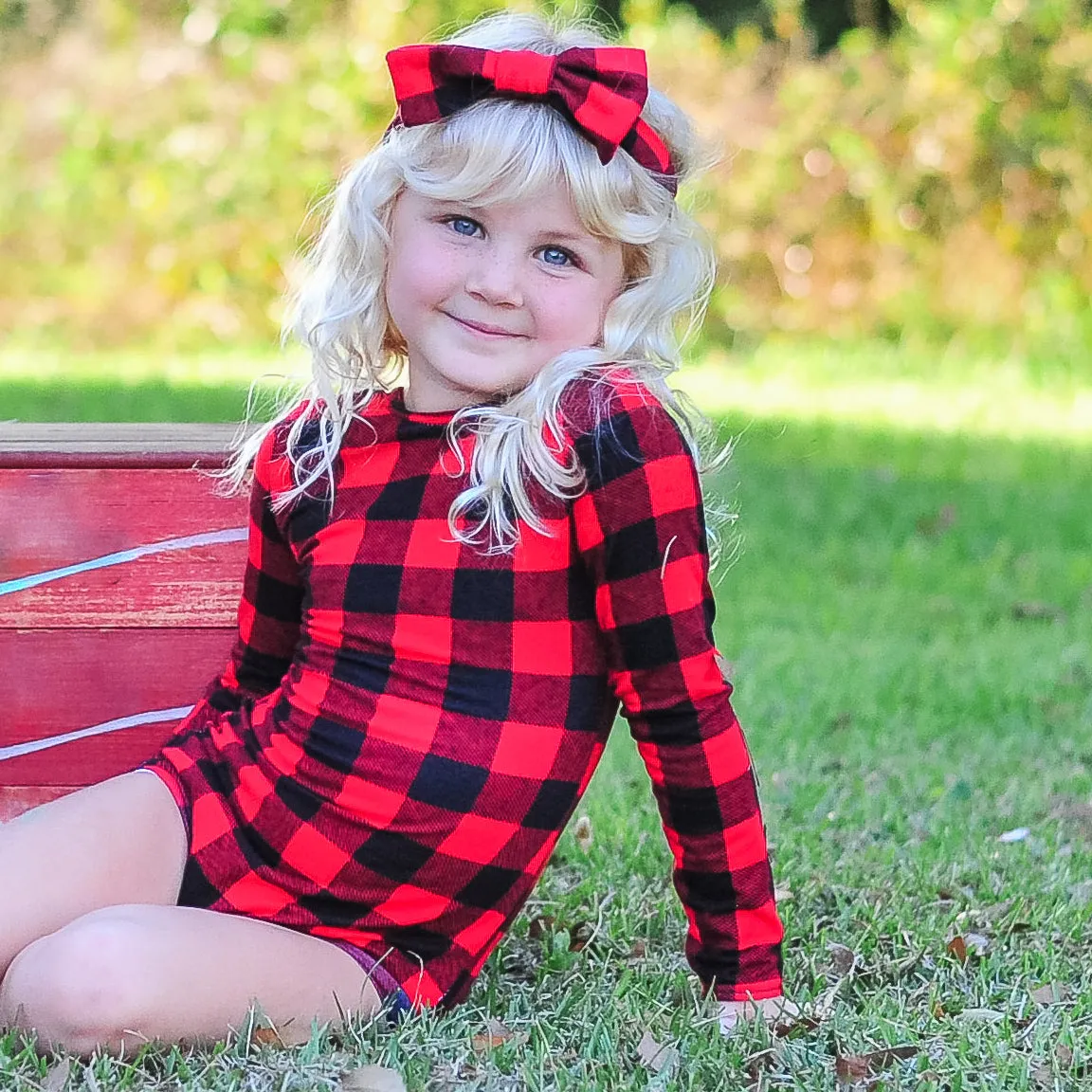 Red Buffalo Plaid Leotard