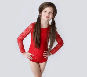 Red Lace Leotard