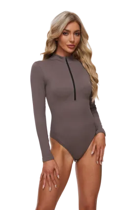 Revenge Body Long Sleeve Zip-Up Bodysuit