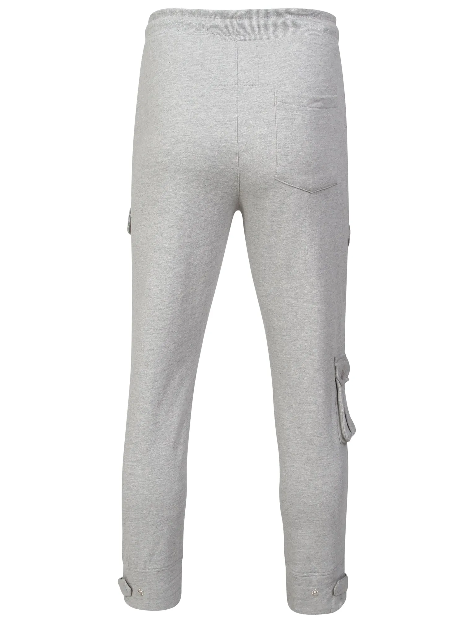 Robbie Military Pocket Cuffed Joggers in Light Grey Marl