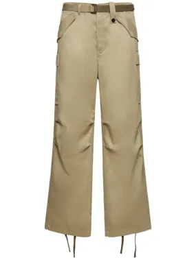 Sacai   Cotton chino cargo pants 