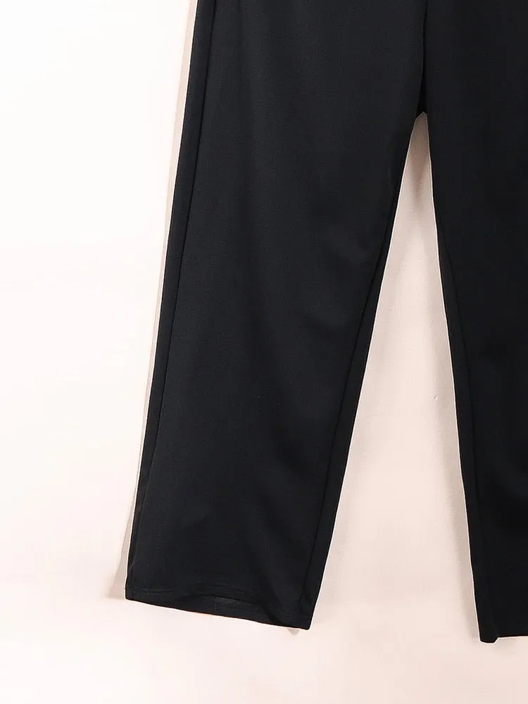 Sailor- the Black High Waist Sailor Pants Plus Size