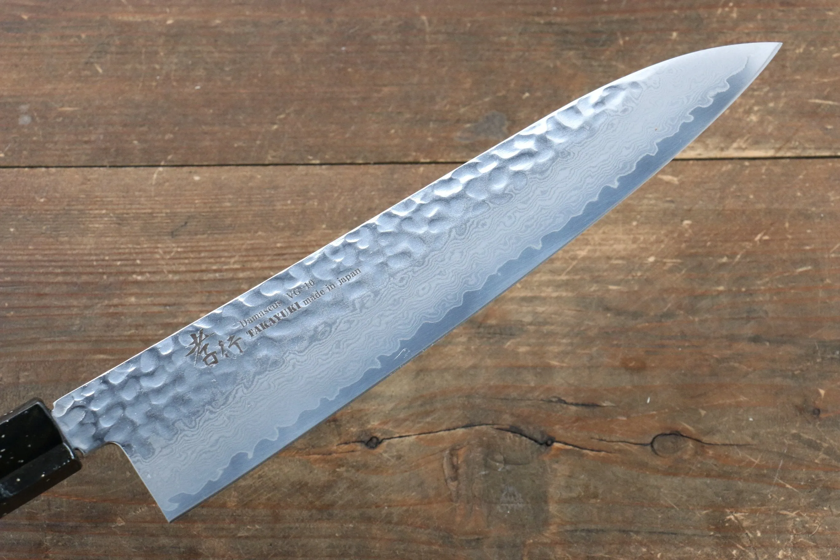 Sakai Takayuki VG10 33 Layer Damascus Gyuto 240mm Live oak Lacquered (Saiu) Handle