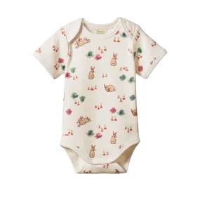 Short Sleeve Bodysuit | Country Bunny Print