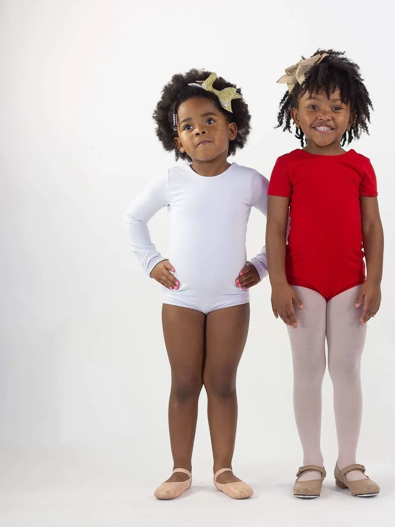 Short Sleeve Red Leotard