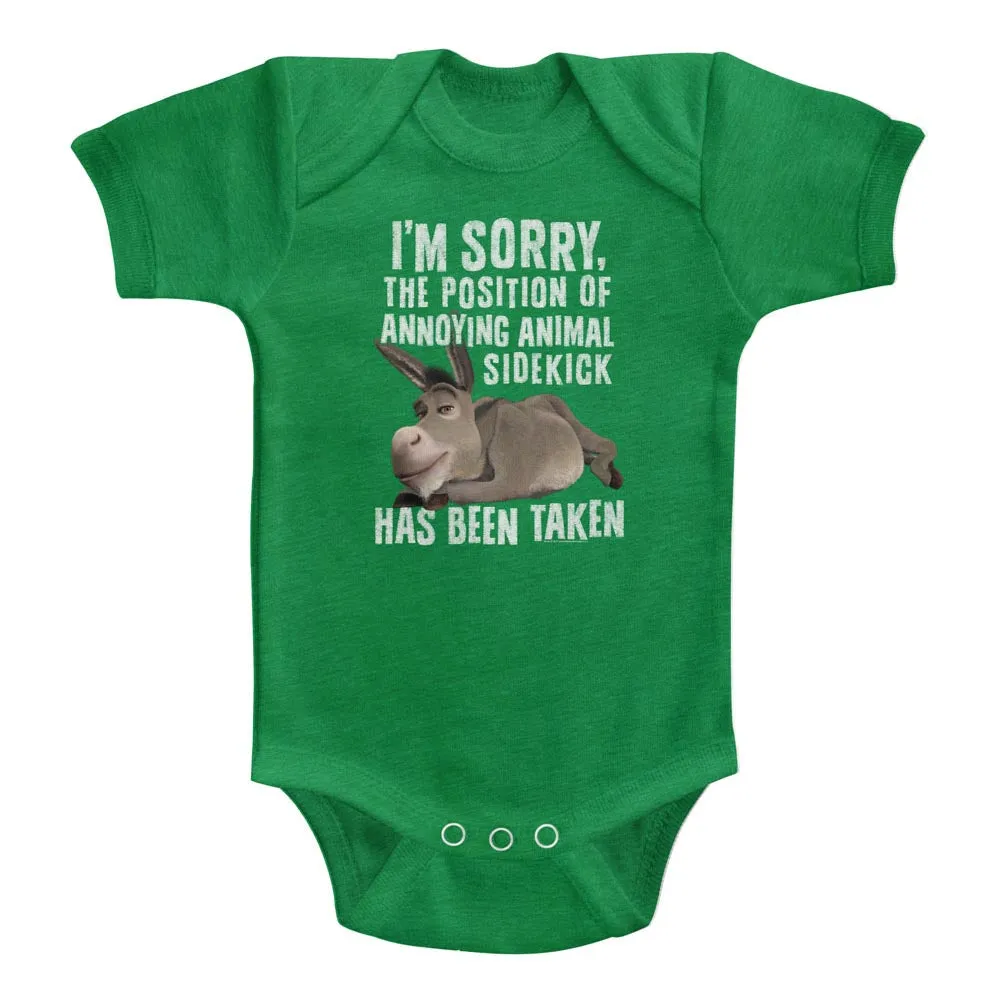 Shrek Animal Sidekick Baby Heather Bodysuit