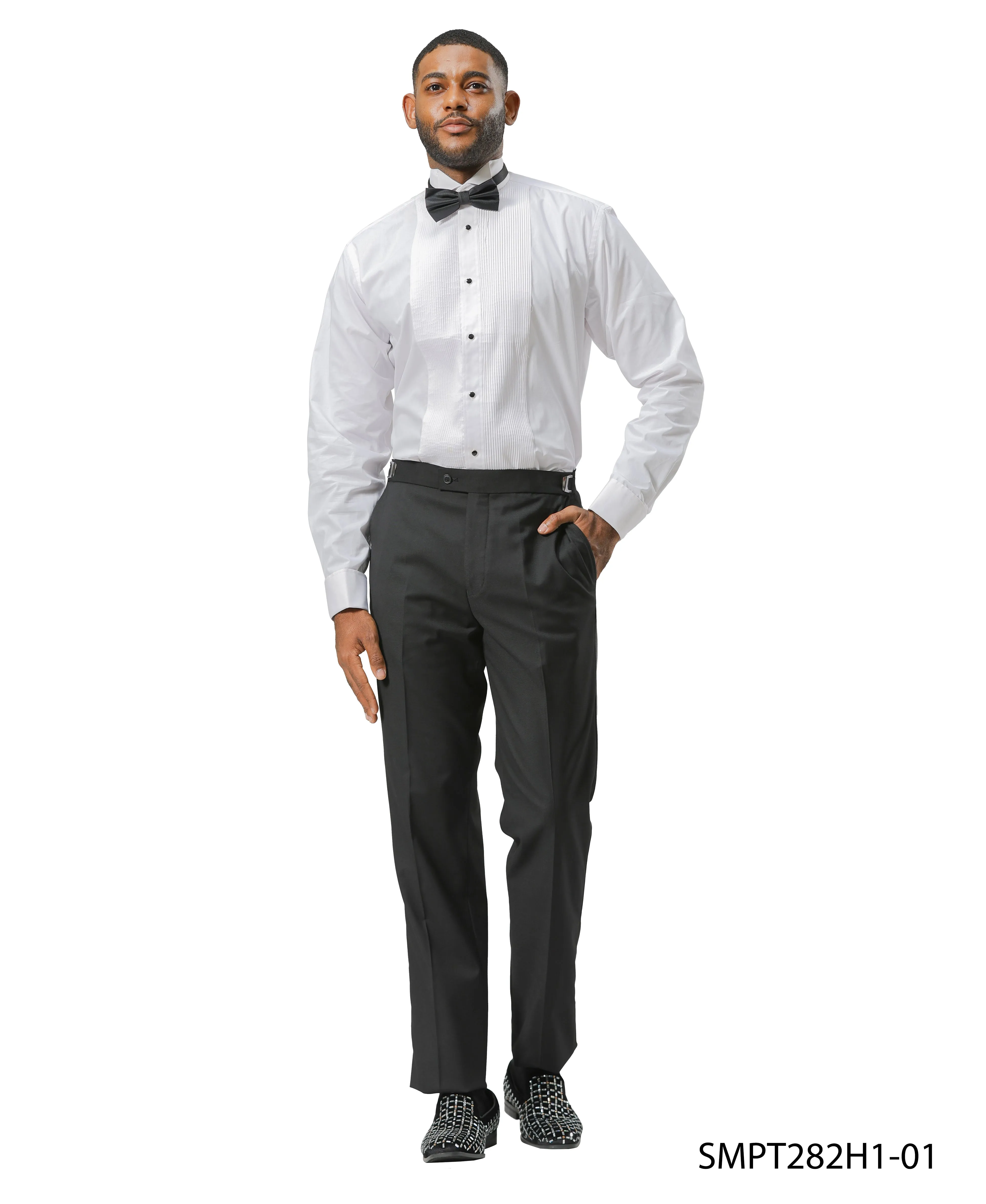 Solid Tuxedo Dress Pants By Modern