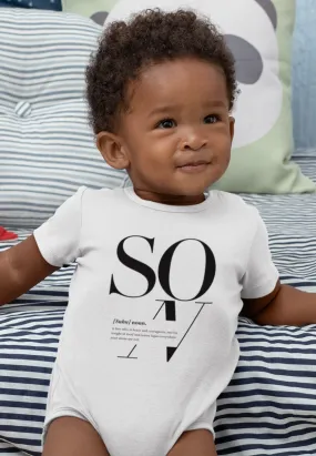 Son Logo Remix Infant Bodysuit