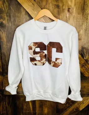 South Carolina Cowhide Crewneck