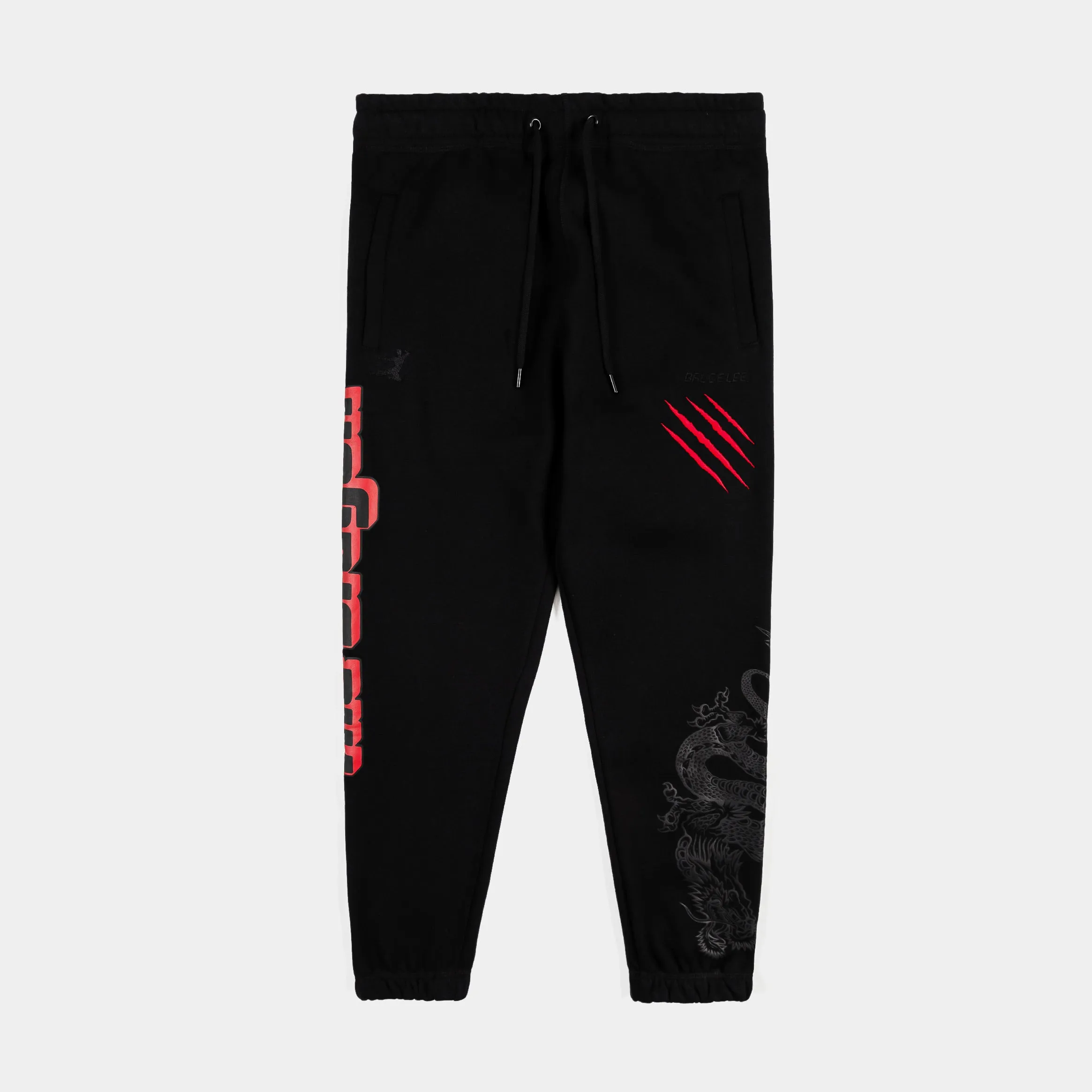 SP x Bruce Lee The Dragon Joggers Mens Pants (Black/Red)