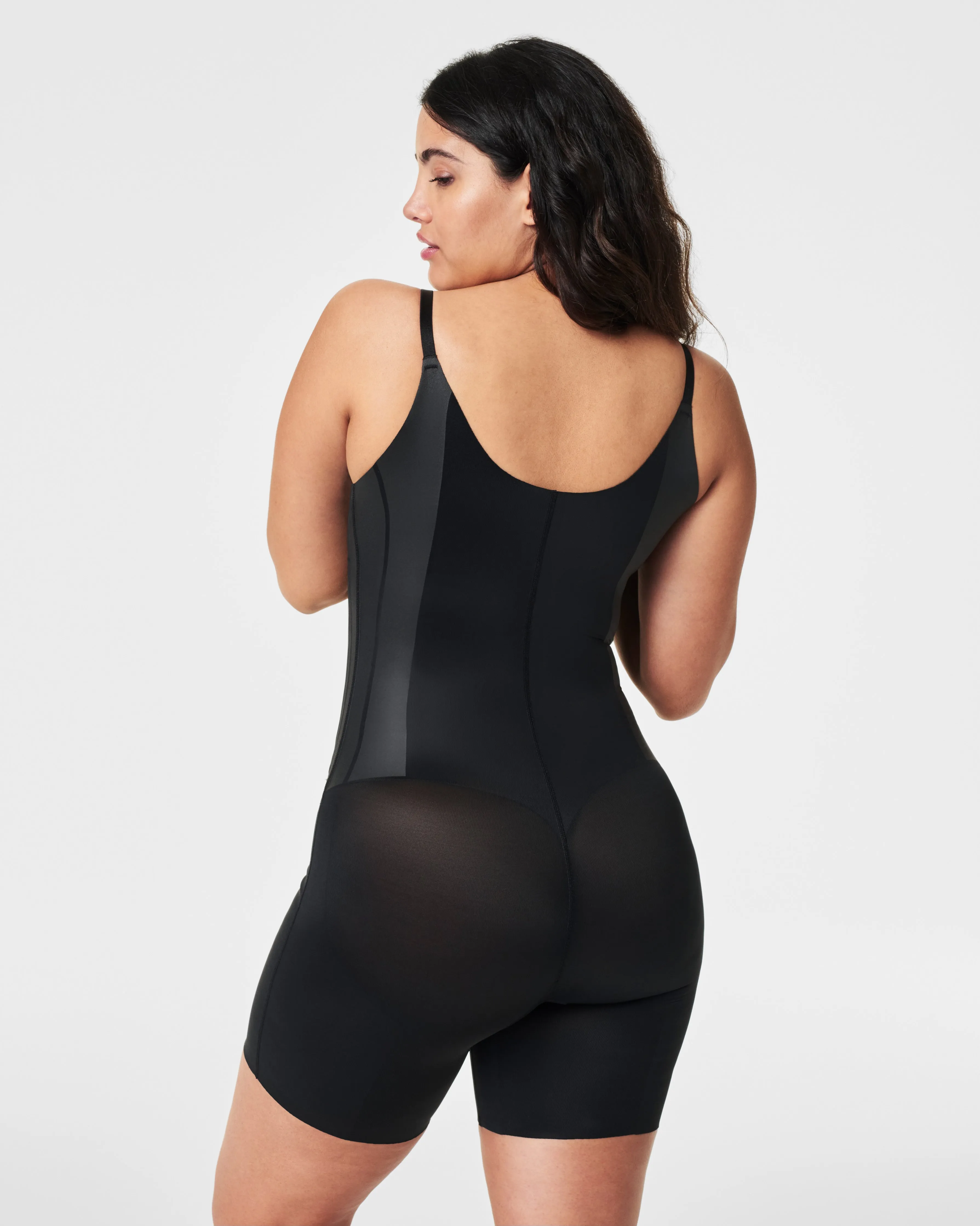 SPANXsculpt™ TotalContour Open-Bust Mid-Thigh Bodysuit