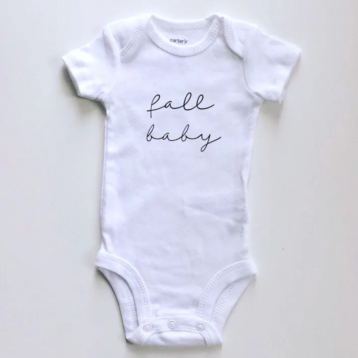 spring / summer / fall / winter  baby seasons announcement BODYSUIT