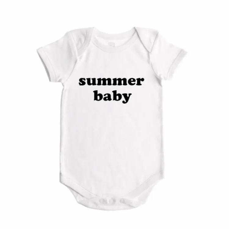 spring / summer / fall / winter  baby seasons announcement BODYSUIT